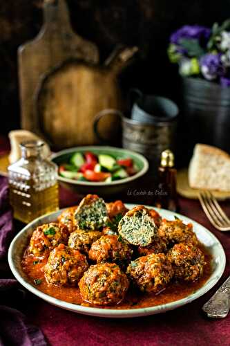 Dolma selk : boulettes d’épinards en sauce