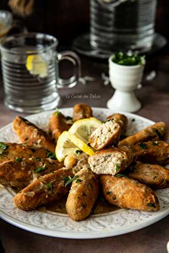 Mhawet : Croquettes de poulet en sauce blanche