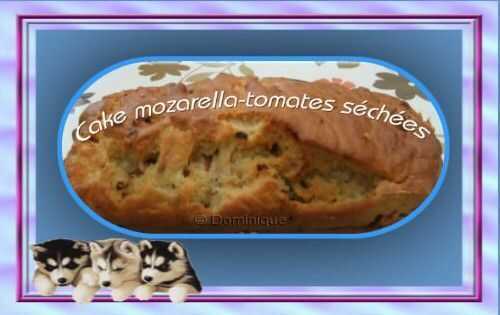CAKE MOZARELLA ET TOMATES SECHEES