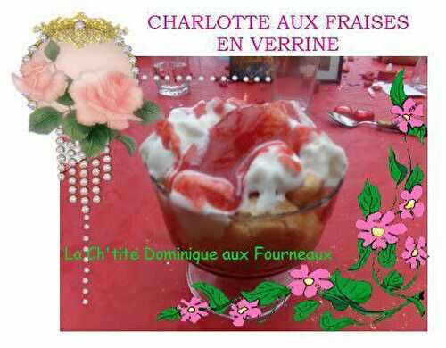 CHARLOTTES AUX FRAISES EN VERRINE