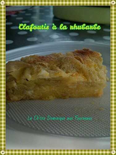 CLAFOUTIS A LA RHUBARBE