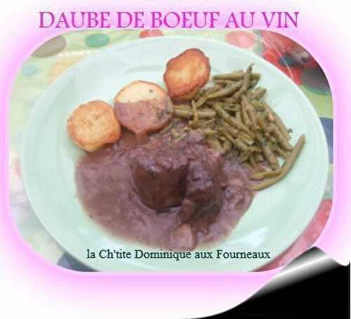 DAUBE DE BOEUF AU VIN