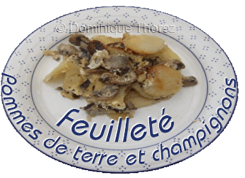 FEUILLETES AUX POMMES DE TERRE ET CHAMPIGNONS