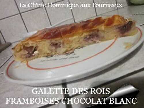 GALETTE DES ROIS FRAMBOISES ET CHOCOLAT BLANC