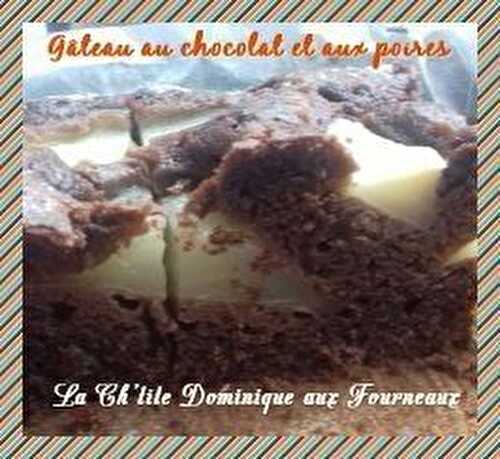 GATEAU AU CHOCOLAT ET AUX POIRES