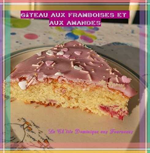 GATEAU AUX FRAMBOISES ET AUX AMANDES