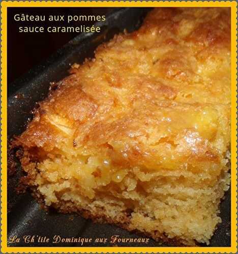 GATEAU AUX POMMES SAUCE CARAMELISEE