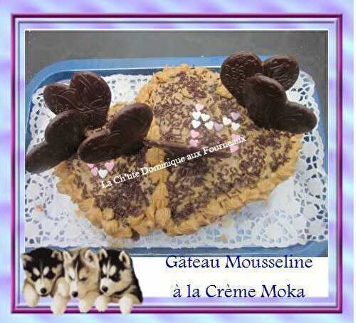 GATEAU MOUSSELINE A LA CREME MOKA