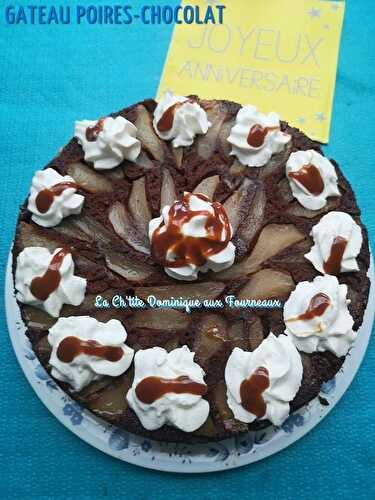 GATEAU POIRES-CHOCOLAT