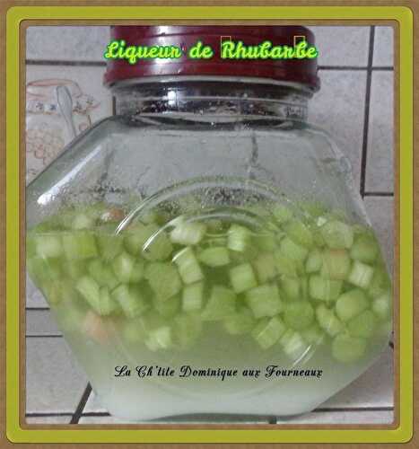 LIQUEUR DE RHUBARBE