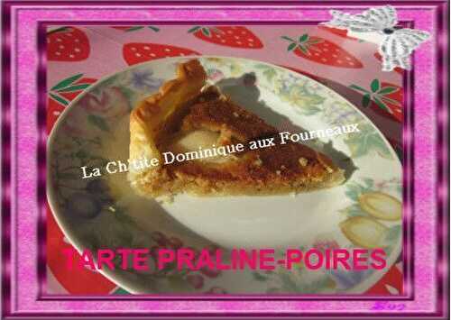 TARTE AU PRALINE ET POIRES