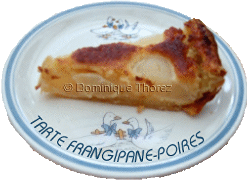 TARTE FRANGIPANE POIRES