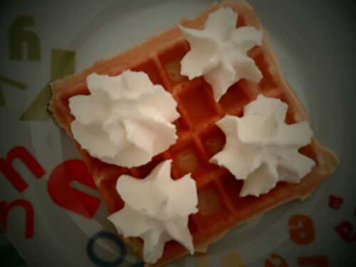 GAUFRES A LA CHANTILLY VANILLE