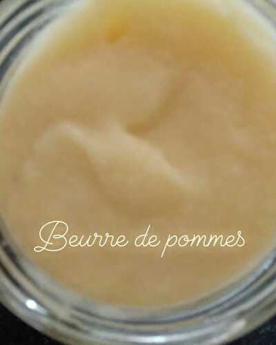 Le beurre de pommes