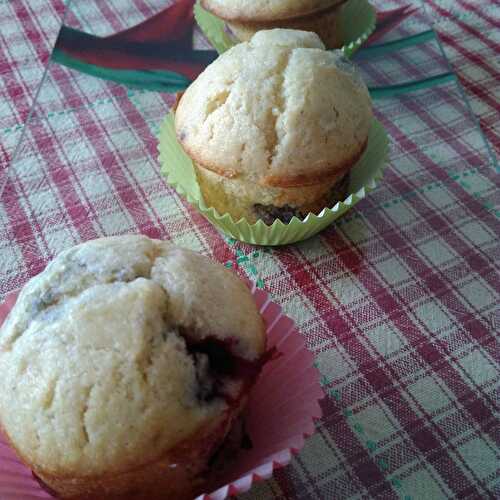 Les muffins citron/framboises
