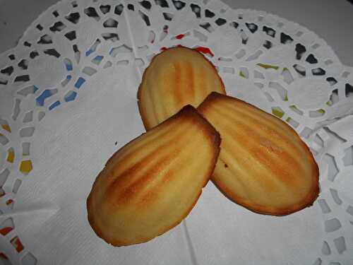 MADELEINES AU CITRON ET NOIX DE COCO