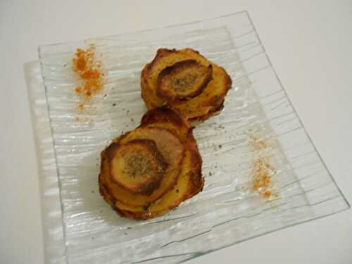 POMMES DE TERRE EN FORME DE ROSES