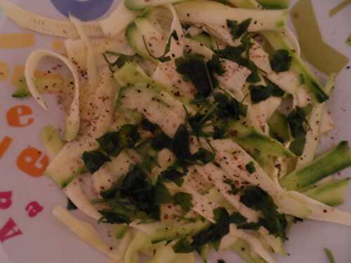 TAGLIATELLES DE COURGETTES