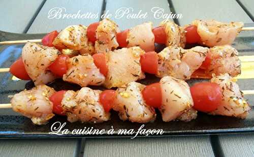 Brochettes de Poulet Cajun