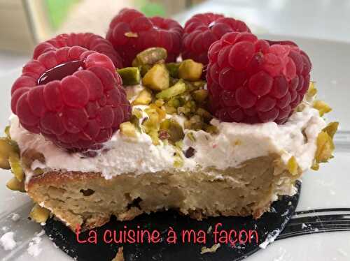 Clafoutis Pistache façon Tartelette Framboises