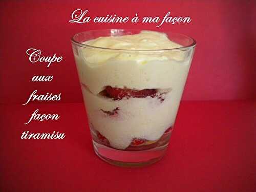 Coupes aux Fraises façon Tiramisu