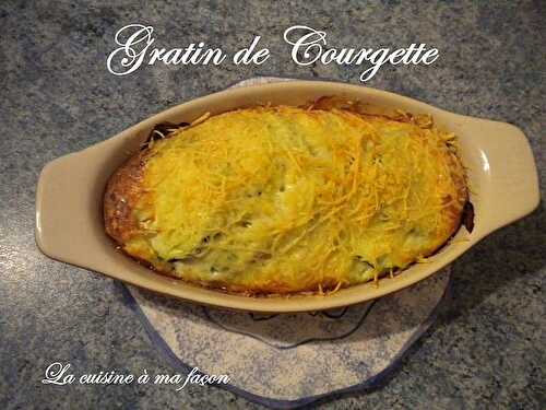 Gratin de courgette