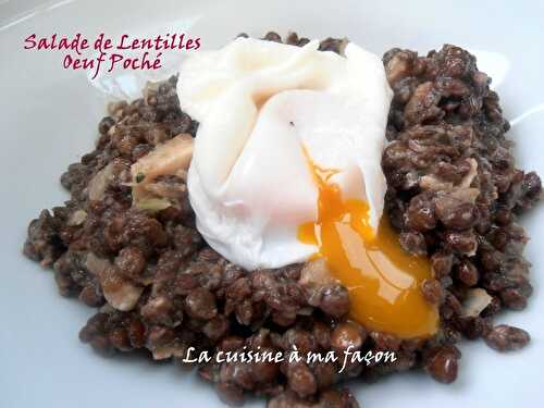 Salade de Lentilles, Oeuf Poché