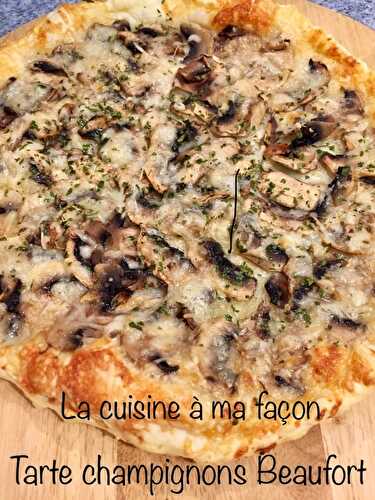 Tarte Fine Aux Champignons et Au Beaufort