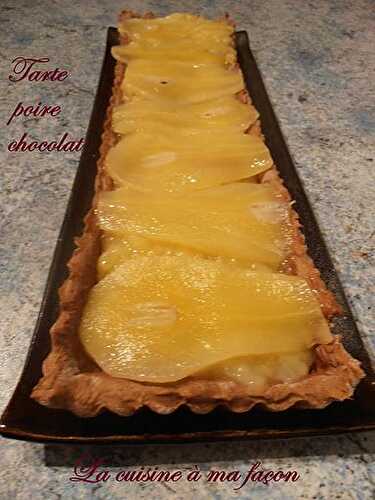 Tarte Poire Chocolat à ma Façon