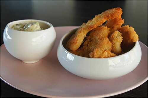 Filet de poisson pané sauce tartare