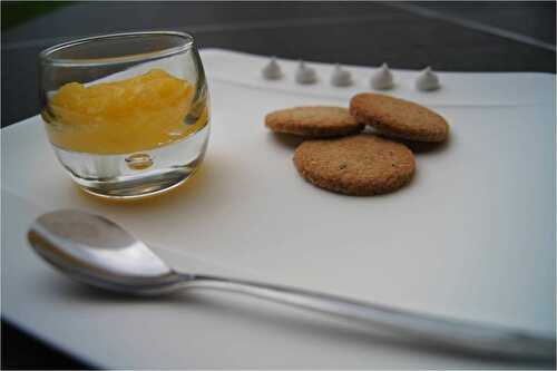 Lemon curd - crème au citron, et petits palets sablés
