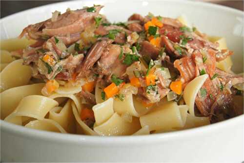 Pappardelle au confit de canard