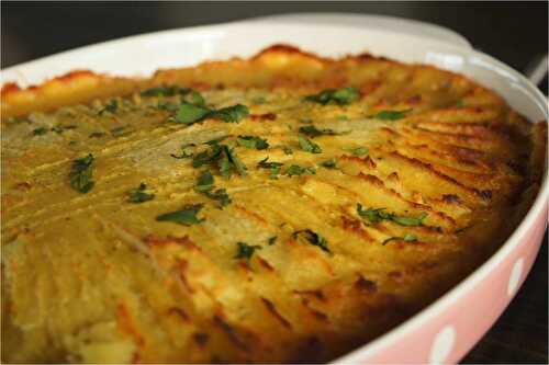 Parmentier de cabillaud au curry