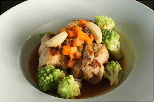 Paupiettes de veau chou romanesco