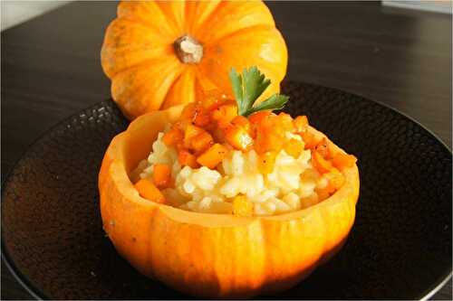 Risotto à la mini courge et potimarron