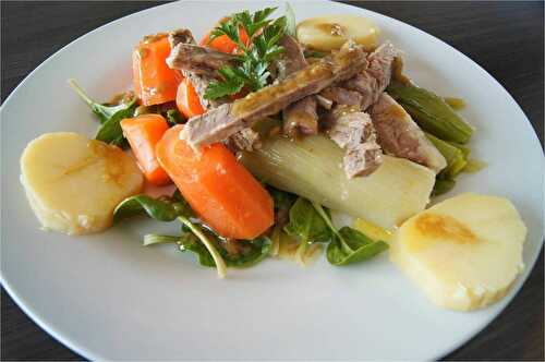 Salade avec les restes d'un pot au feu