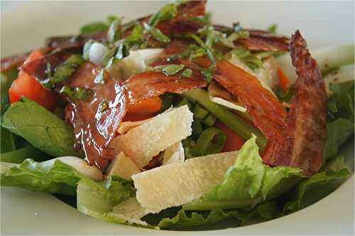 Salade express avec les légumes du jardin