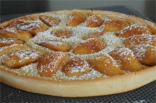 Tarte aux pommes caramélisées et flan