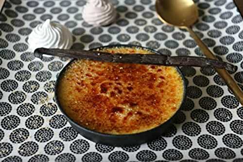 Crème brulée à la vanille de Tahiti