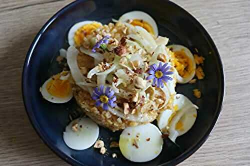 Salade de lentille corail et fenouil