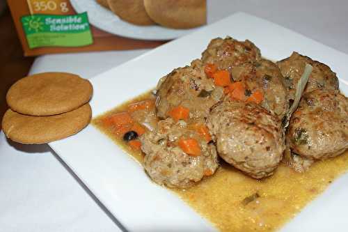 Boulette en sauce au gingersnap (ou pain d'épices)