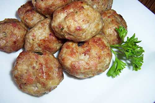 Boulettes d'inspiration italienne...cuite au four.