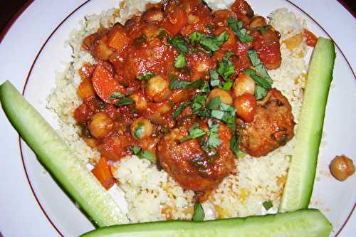 Boulettes en sauce tomate à la coriandre-façon tajine