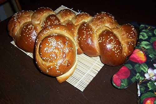 Challah ou pain aux oeufs tressé- mon deuxième pain réussi!!!!!!!!