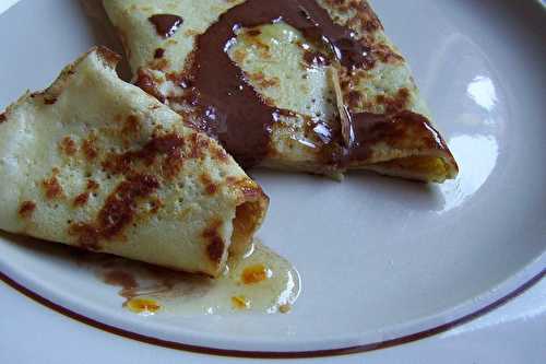 Crêpes du week-end: à la marmelade d'orange et au chocolat