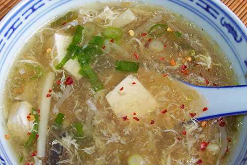 Dim sum maison (chausson à l'étuvée) et soupe aigre et épicée au tofu - La cuisine d'Anna