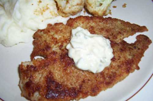 Filet de sole et sauce tartare