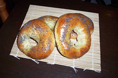 J'ai réussi mes bagels...Un petit bagel pour le petit déjeuner???