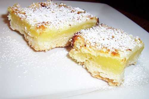 Lemon Bars...ou barre sablée au citron