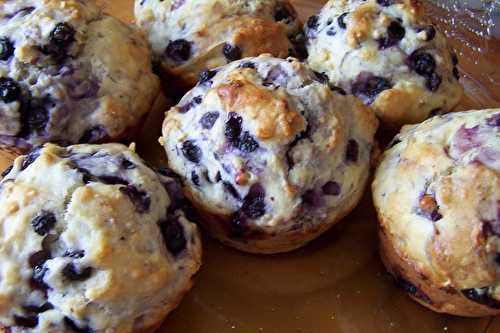 Muffins aux bleuets....encore des bleueuts....et oui...